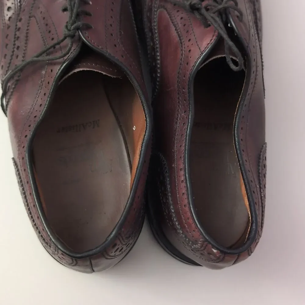 Allen Edmonds Mcallister Wingtip Oxford Dress Shoe Mens Size 9 D  Retail $450